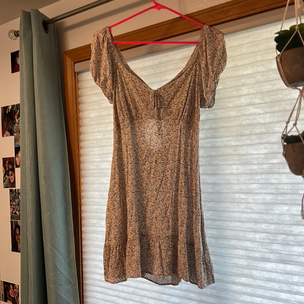 Floral mini dress size medium